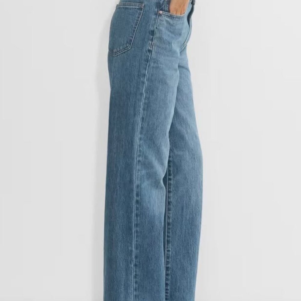 Denim Forum The Farrah Hi-rise Wide Jean